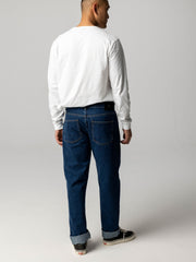 Organic Cotton Twill Jean in Dark Indigo - Marin