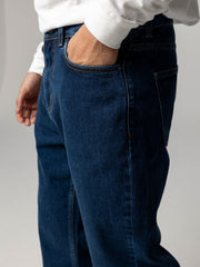 Organic Cotton Twill Jean in Dark Indigo - Marin