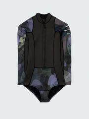 Natural Rubber Long Sleeve 2mm Swimsuit - Kaia