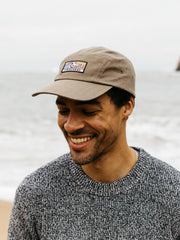 Organic Cotton Wild Wave Patch Cap in Brown - Tonkin