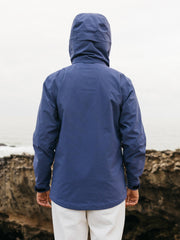 Recycled Waterproof Jacket in Navy - Stormbird