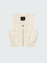 Organic Cotton Gilet in Ecru - Croft