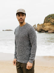 Organic Waffle Knit Navy Jumper - Trippet