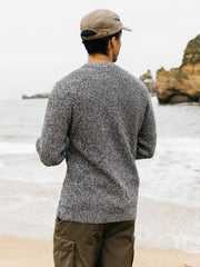 Organic Waffle Knit Navy Jumper - Trippet