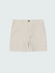 Yarrel Canvas Short in Ecru