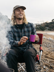 Snow Peak + Finisterre Anodised Titanium Camp Cup in Anodised Pink
