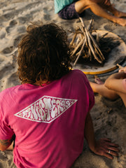 Organic Cotton T-Shirt in Pink - Diamond Spray