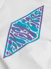 Organic Cotton T-Shirt in White - Diamond Spray
