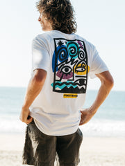 Organic Cotton T-Shirt in White - Factory Surf