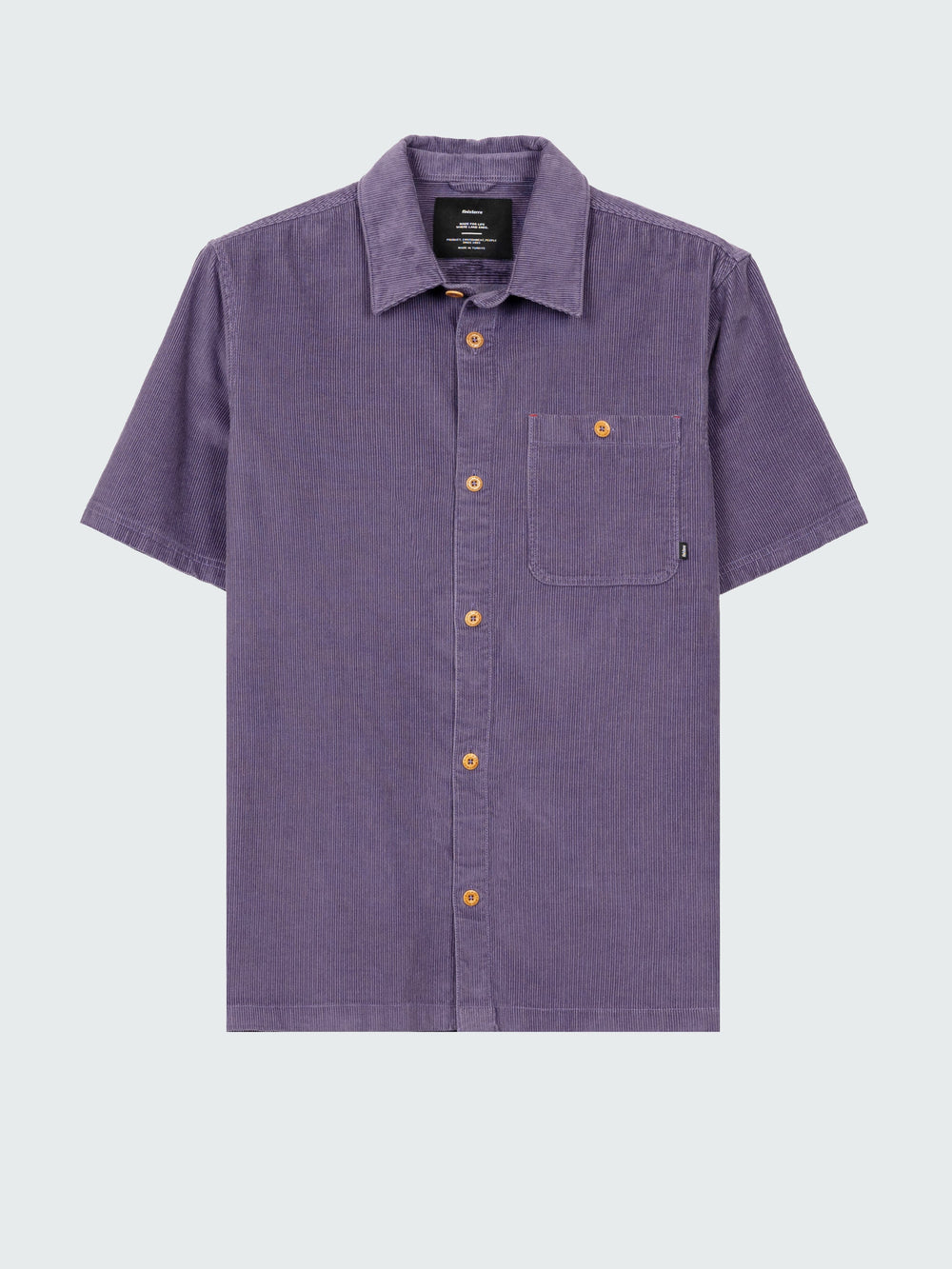 Organic Cotton Cord Shirt in Purple - Jetty
