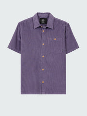Organic Cotton Cord Shirt in Purple - Jetty