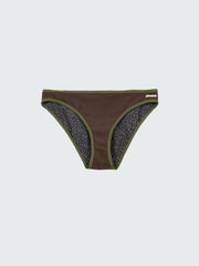 Recycled Bikini Pant in Brown Print - Ailla