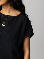 Hemp Top in Black - Morva