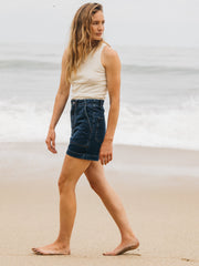 Denim Short in Dark Indigo - Yarrel