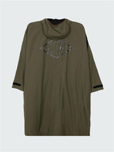 Tego Long Sleeve Robe in Olive/Black