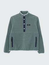 1/4 Snap Fleece in Oatmeal/Deep Blue - Axiom