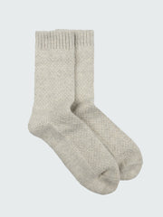 Recycled Wool Barents Wool Sock in Ecru