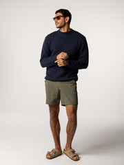 Wool Taran Jumper in Navy