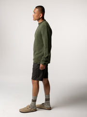 Wool Taran Jumper in Olive