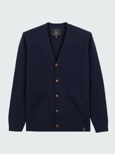 Wool Cardigan in Navy - Columba