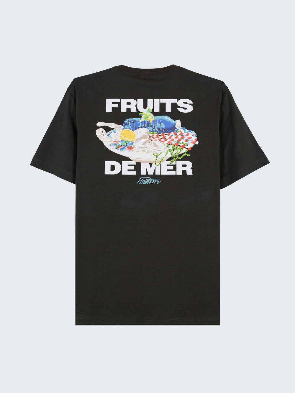 Organic Cotton T-Shirt in Raven - Fruits De Mer