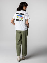 Organic Cotton T-Shirt in White - Fruits De Mer