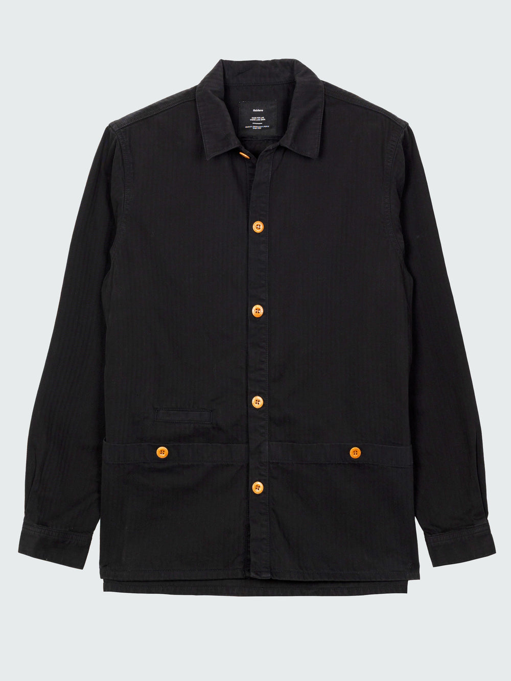 Organic Cotton Shirt in Black - Tonkin