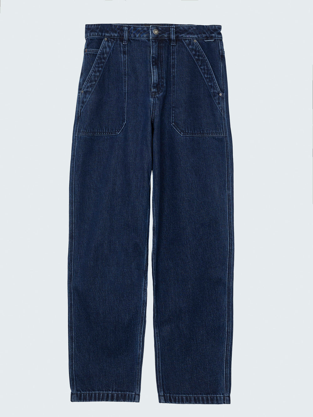 Denim Basset Utility Trouser in Dark Indigo