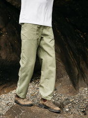 Organic Cotton Basset Utility Trouser in Green