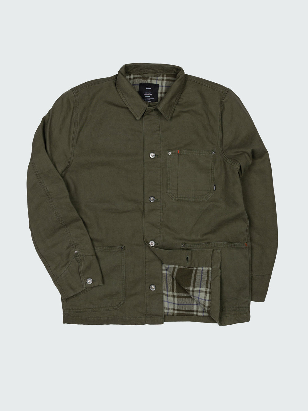 Organic Cotton Lined Jacket in Olive - Basset