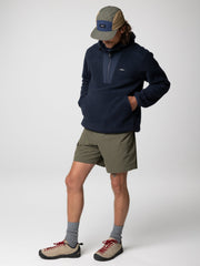 Recycled Fleece Hoodie in Navy - Bolster
