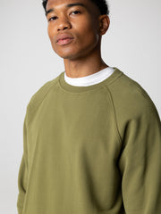Organic Cotton Sweatshirt in Seagrass - Coho