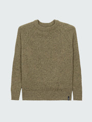 Merino Crew Knit Jumper in Seagrass - Farne