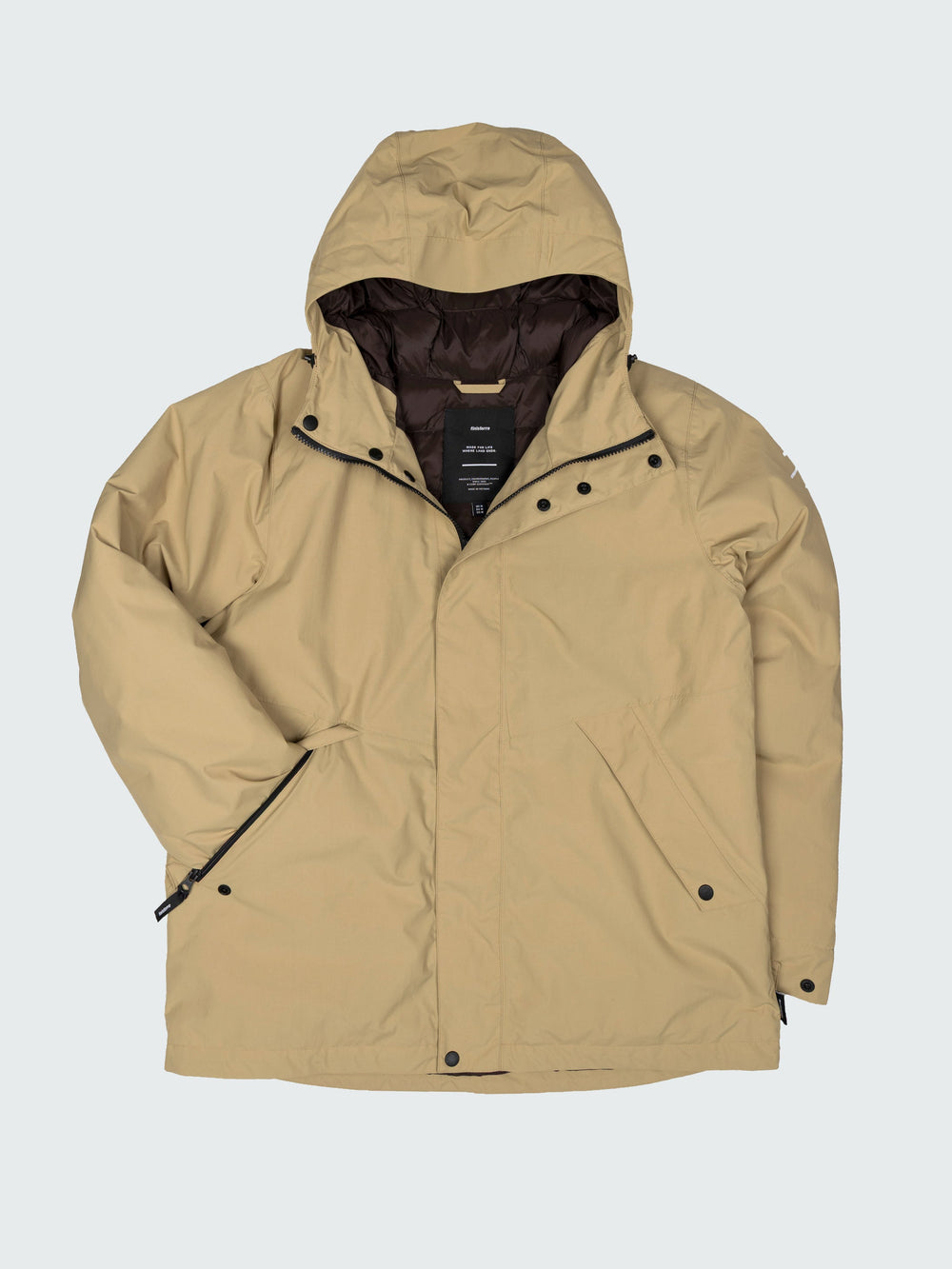 Recycled Waterproof Jacket in Flint