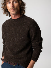 Wool Jumper in Brown - Furlong