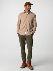 Organic Cotton Shirt in Taupe - Gylly