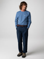 Organic Cotton T-Shirt in Blue - Harlyn