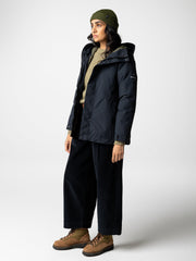 Recycled Waterproof Jacket in Black - Isla