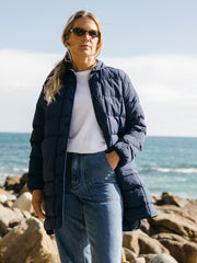 Recycled Insulated Coat in Blue - Lapwing