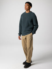 Wool Jumper in Marine - Mora