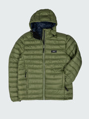 Recycled Hooded Jacket in Seagrass - Nimbus