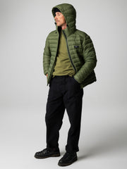 Recycled Hooded Jacket in Seagrass - Nimbus