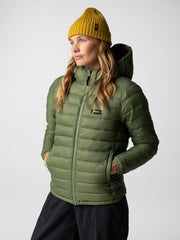 Recycled Hooded Jacket in Seagrass - Nimbus