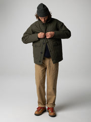 Recycled Insulated Jacket in Green - Shipyard