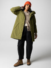 Recycled Waterproof Parka in Green - Skye