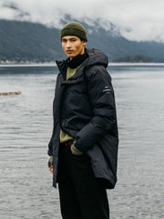 Recycled Waterproof Parka in Black - Solway