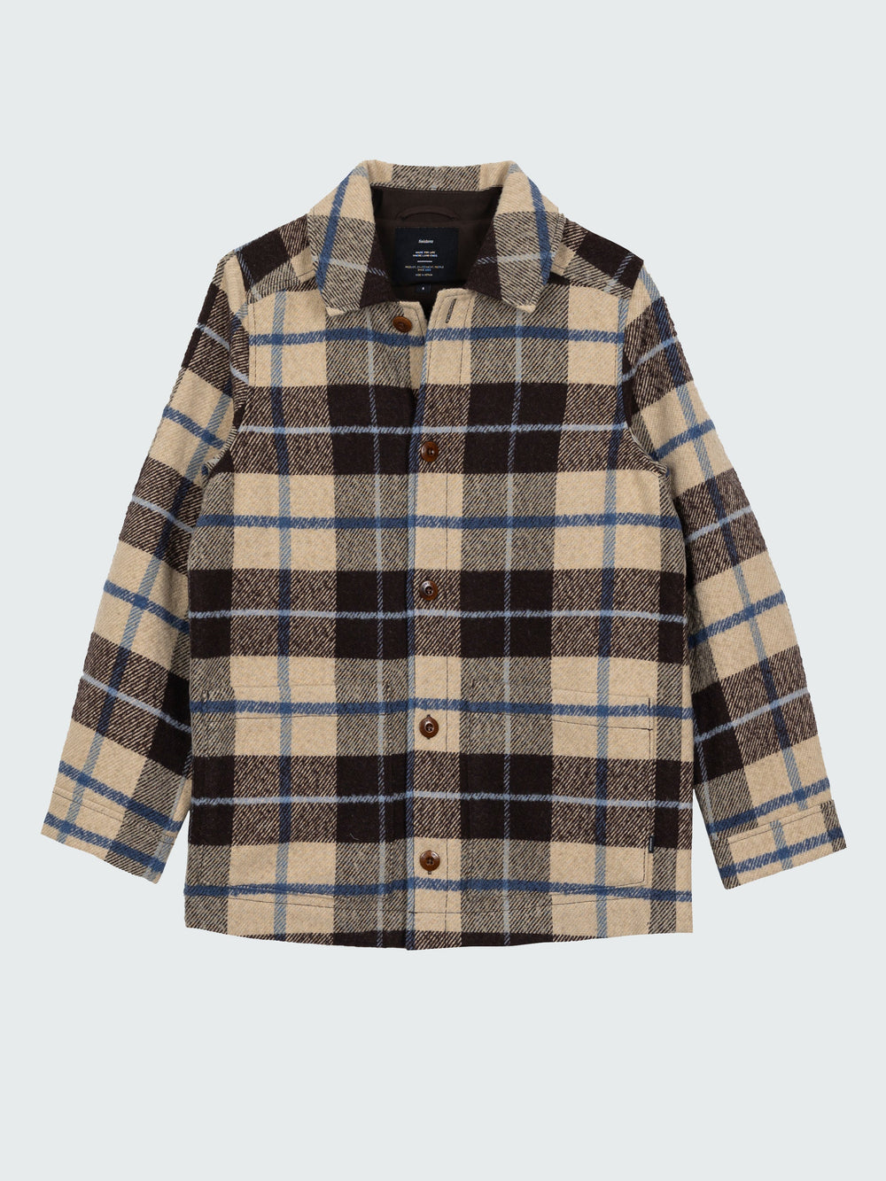 Wool Blend Blanket Jacket in Calico Multi - Stowe