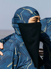 Into The Sea' Hijab in Geometric Print
