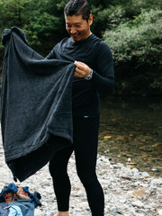 Eddy 2.0 Merino Wool Long Johns in Black/Olive