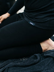 Eddy 2.0 Merino Wool Long Johns in Black/Olive